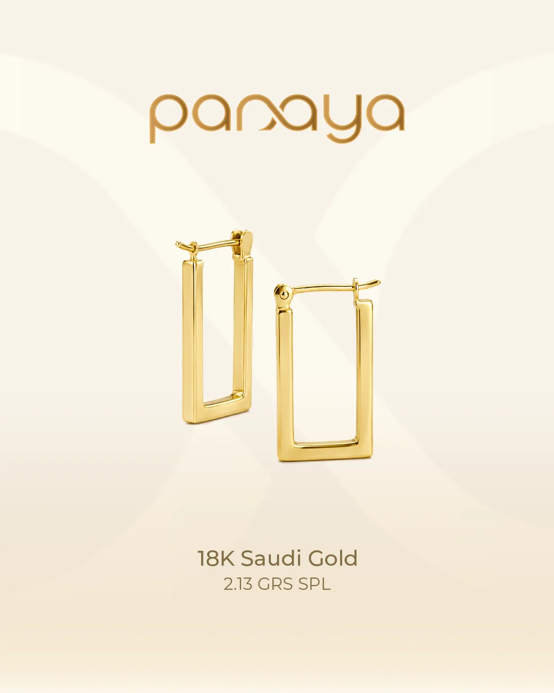 18K Saudi gold earrings